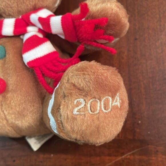 Sears Charity 2004 Christmas Plush Gingerbread Man Bean Bag Toy Ginger B… - Picture 4 of 6